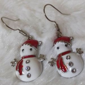 Christmas Snowman earrings
